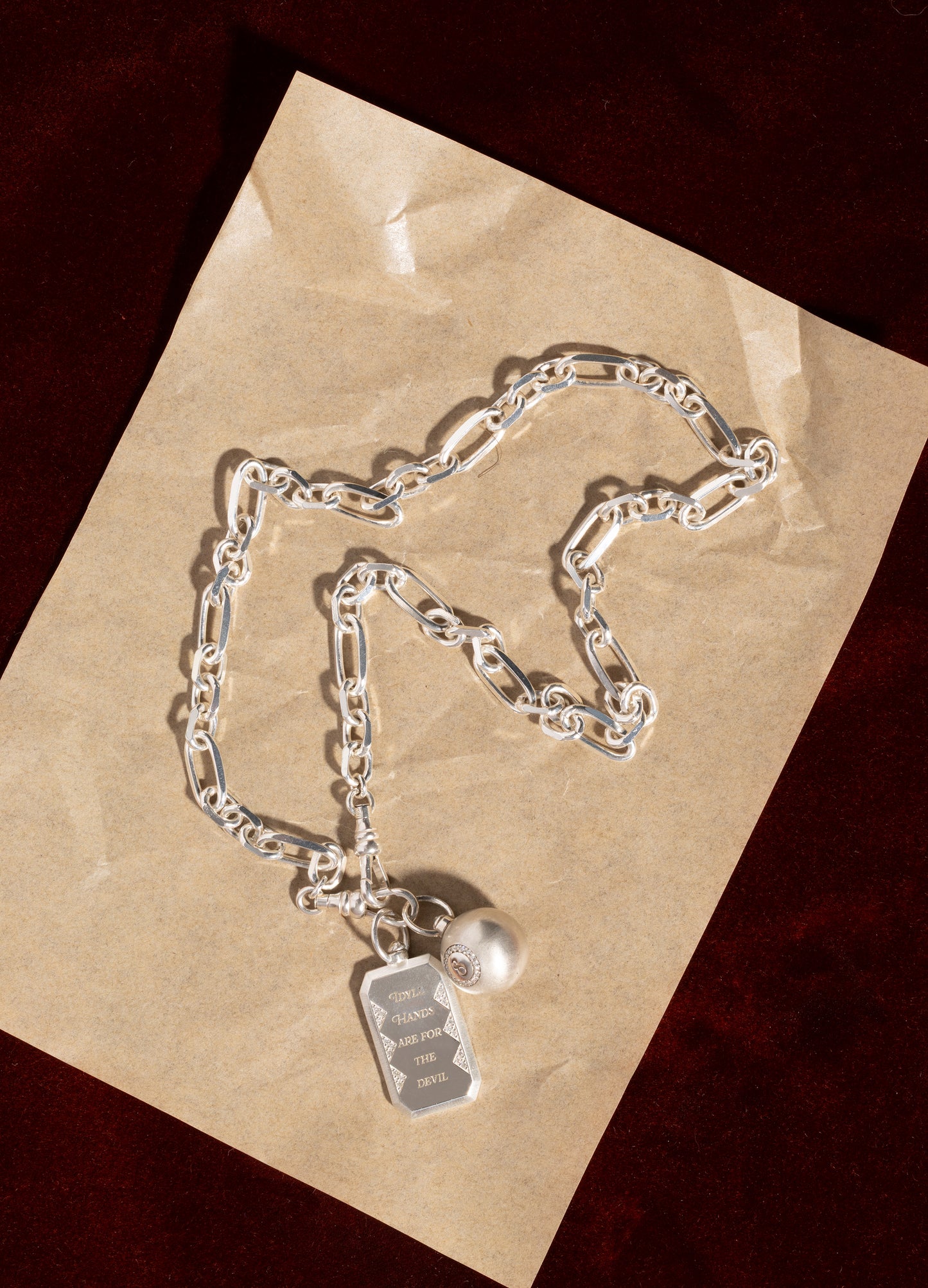 Mixed Link Silver Chain