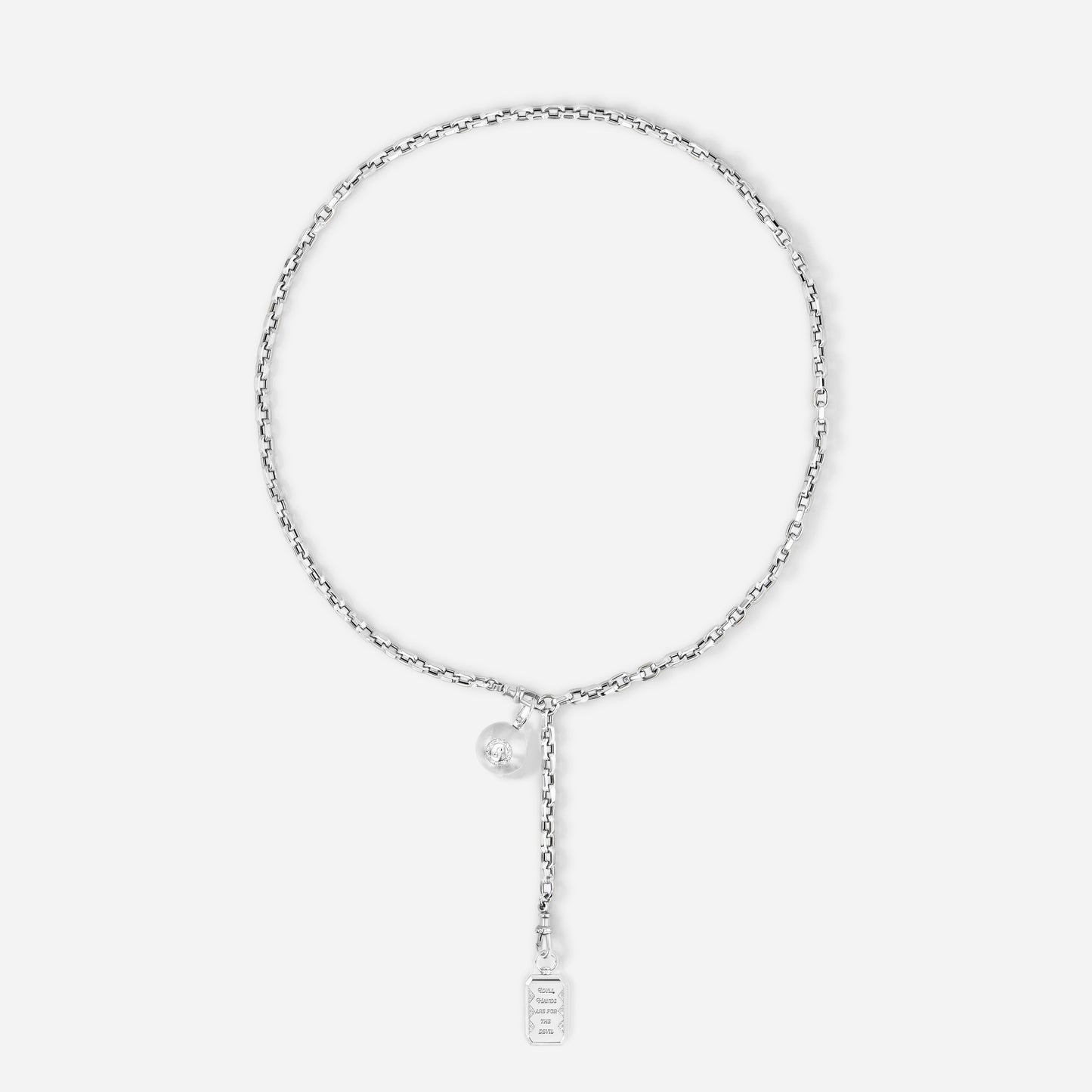 Silver Chunky Convertible Chain Lariat