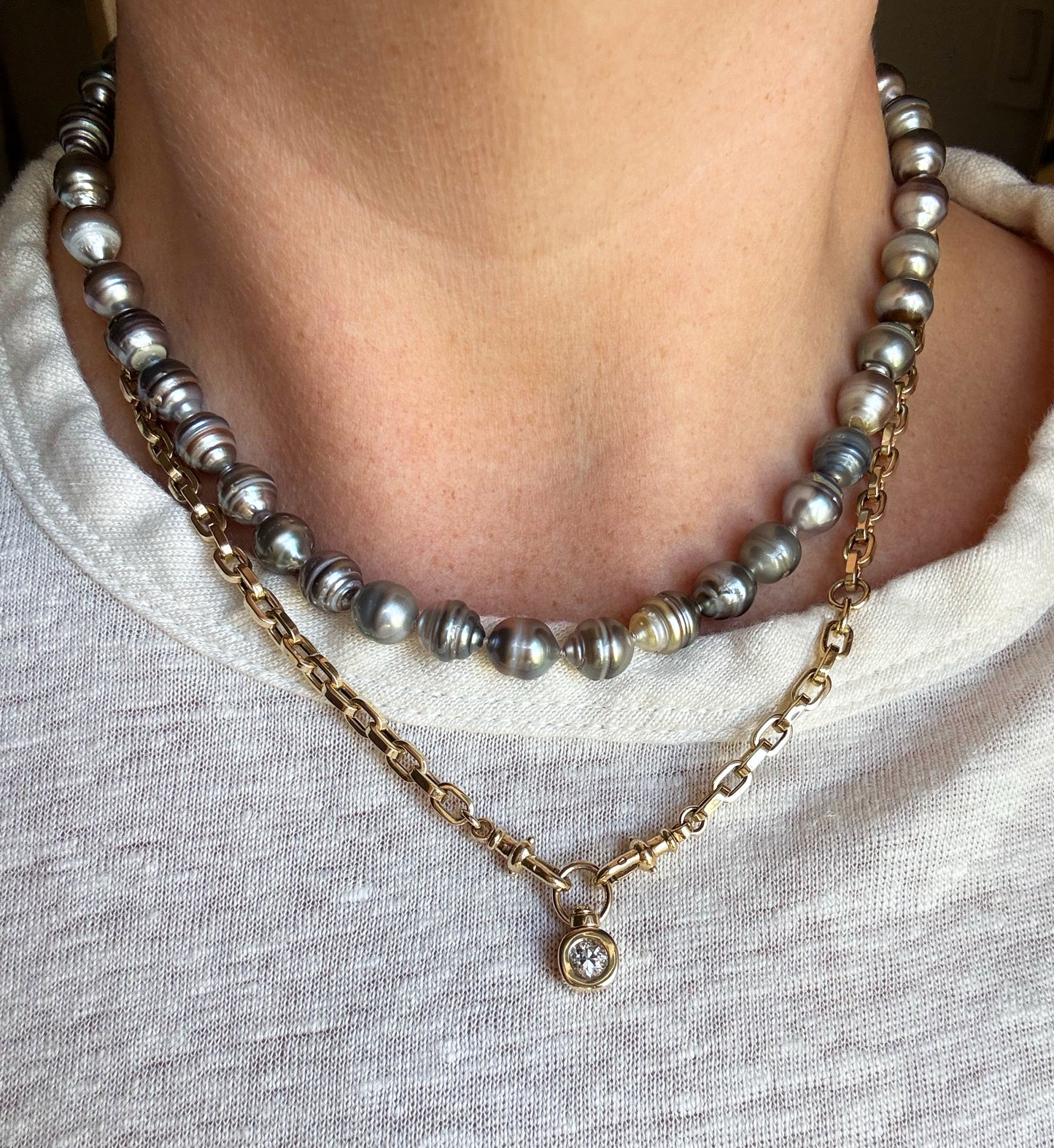 Diamond Swivel Pendant