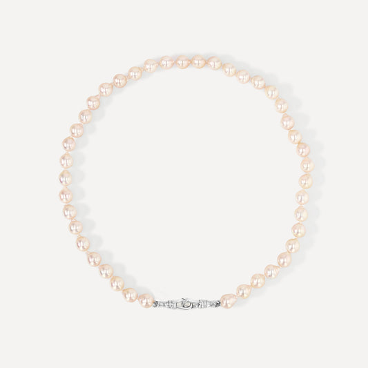 Pink Akoya Pearl Necklace