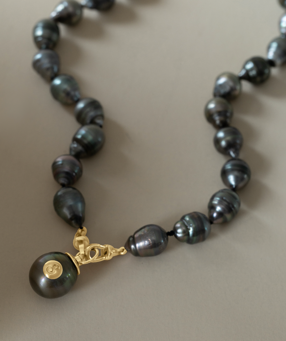 Tahitian Pearl 8 Ball Pendant