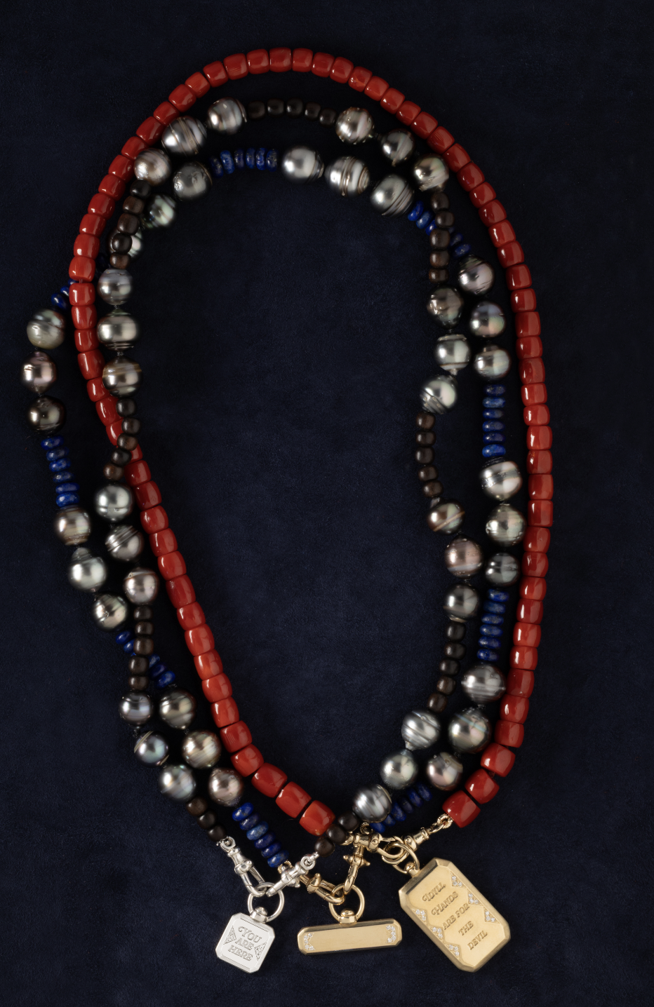 Italian Coral Beaded Necklace