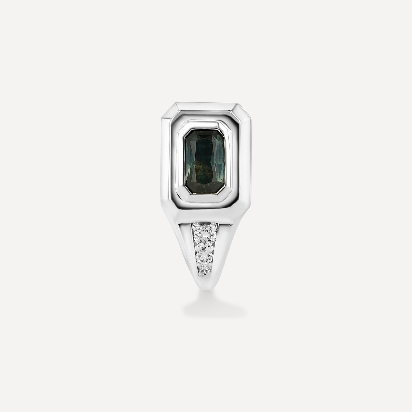Dark Spinel Signet J Hoop