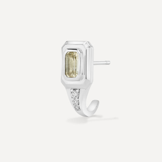 Yellow Spinel Signet J Hoop
