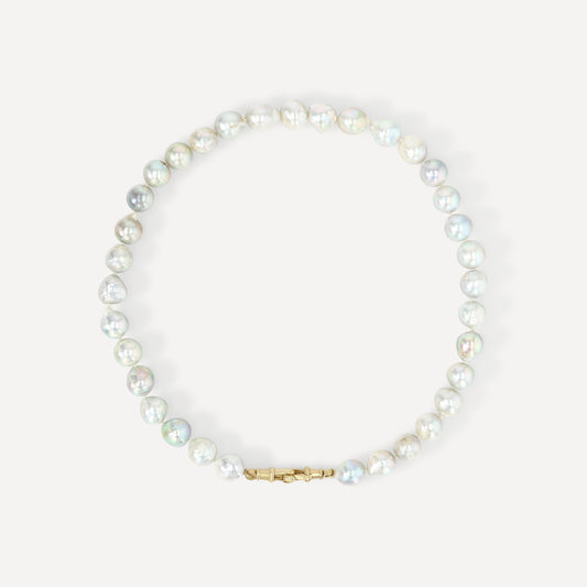 Silver Akoya Pearl Necklace