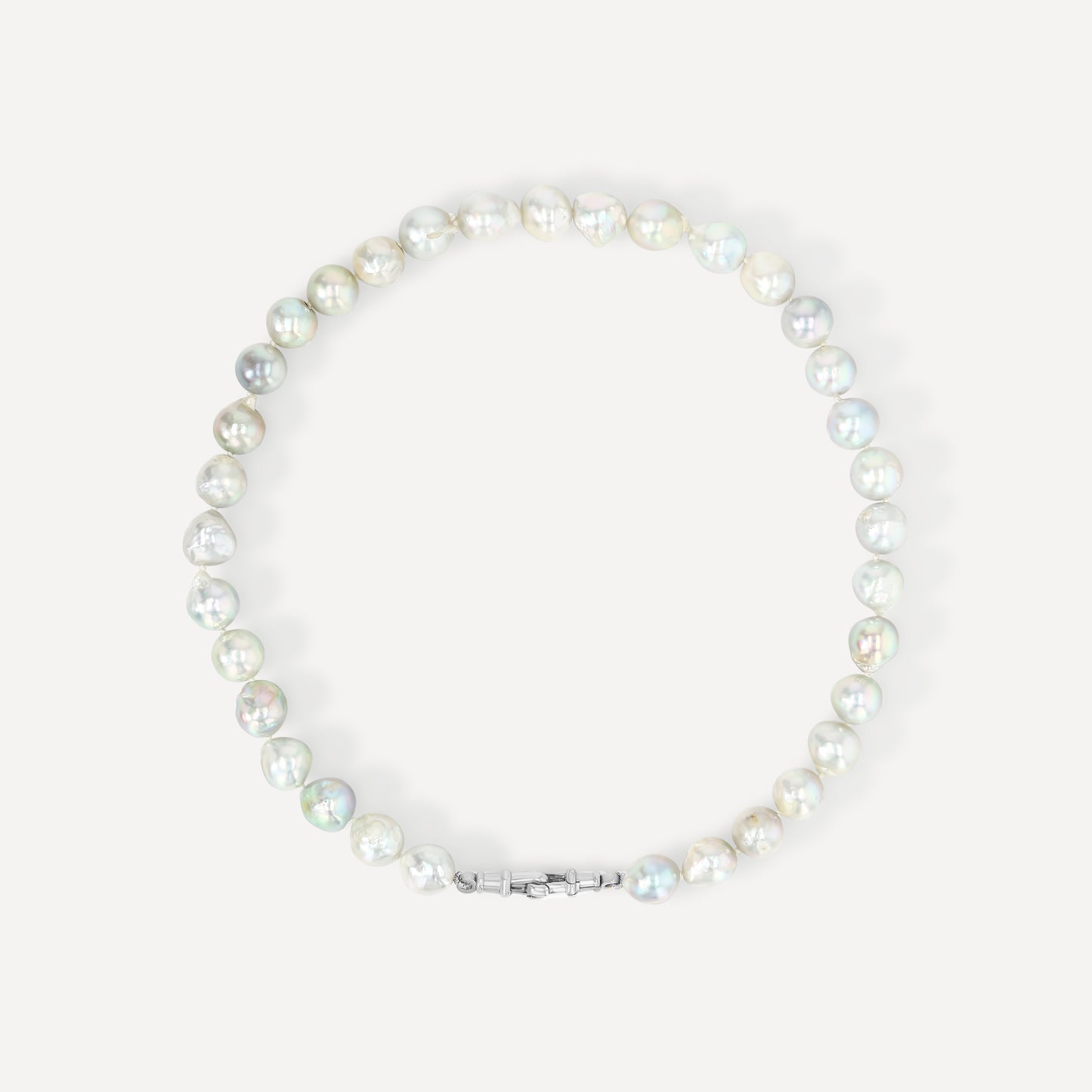 Silver Akoya Pearl Necklace