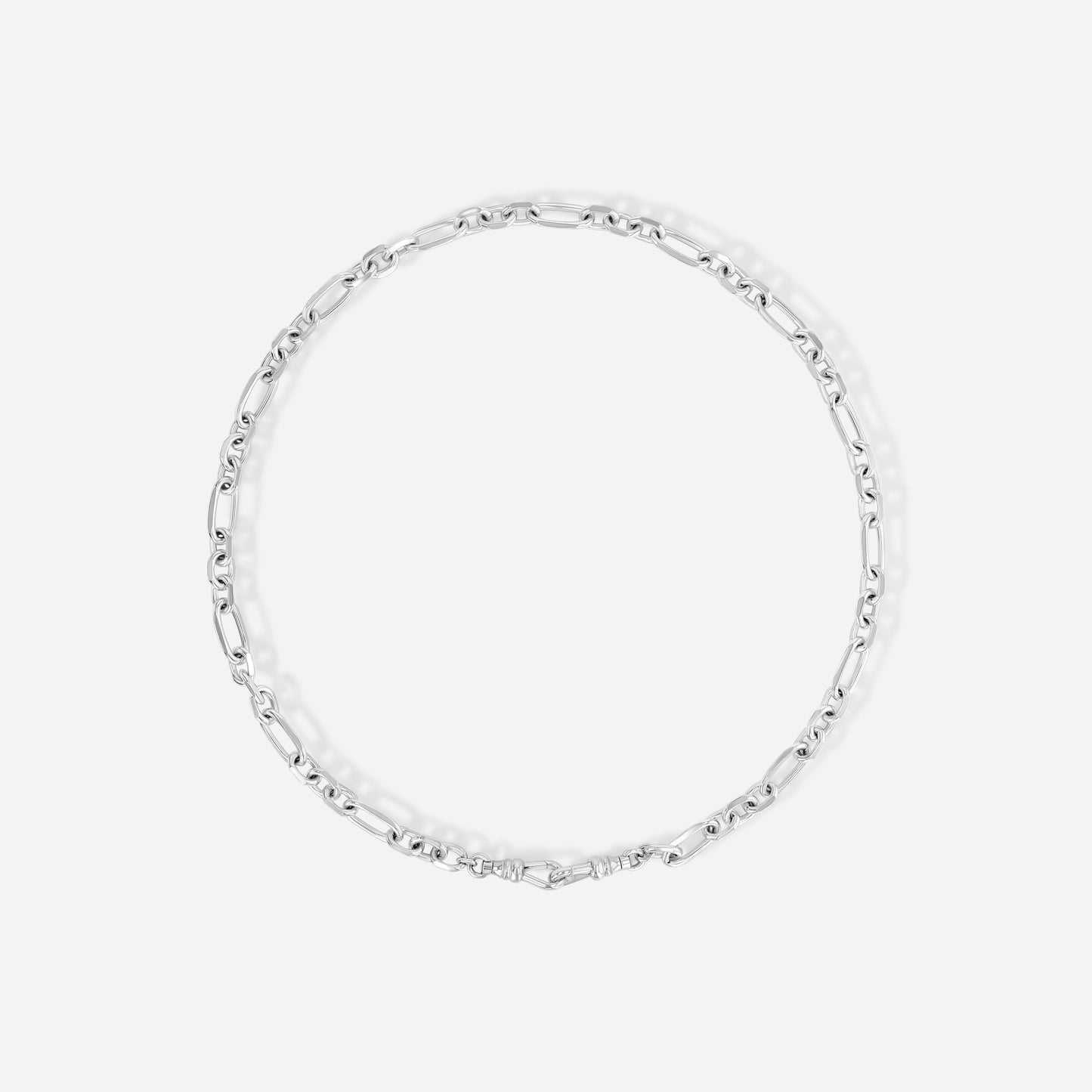 Mixed Link Silver Chain