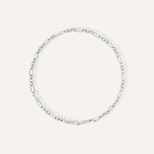 Mixed Link Silver Chain