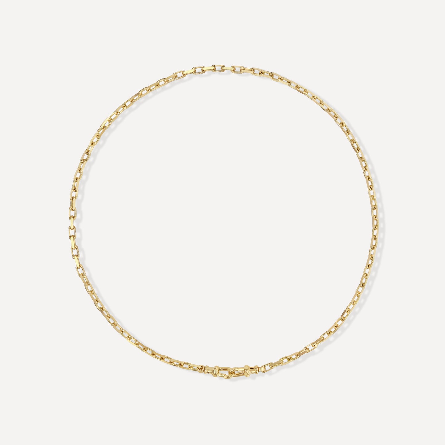 Beveled Edge Paperclip Chain