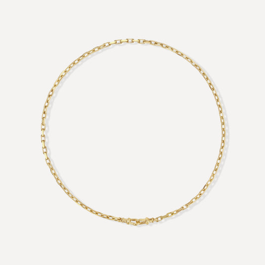 Beveled Edge Paperclip Chain