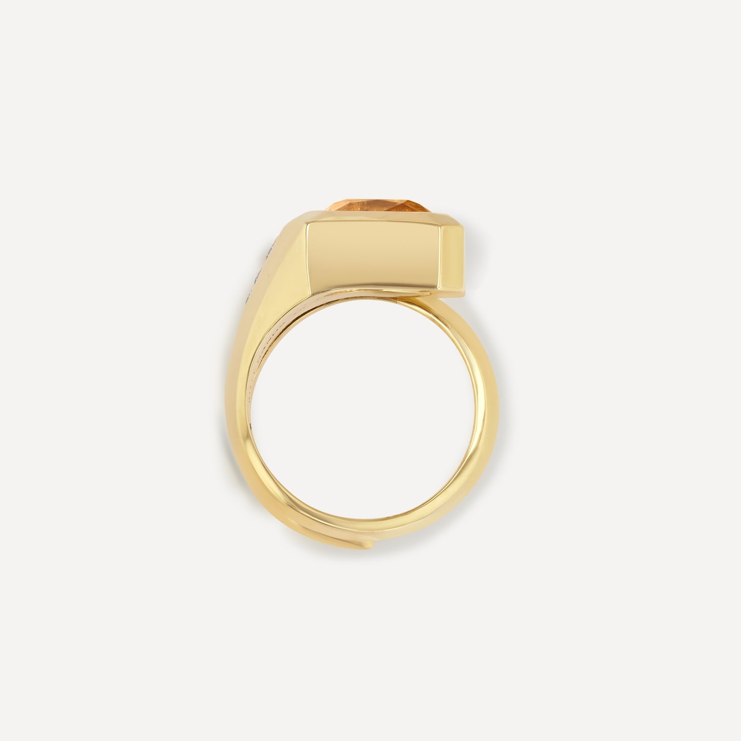 Zircon Signet Wrap Ring