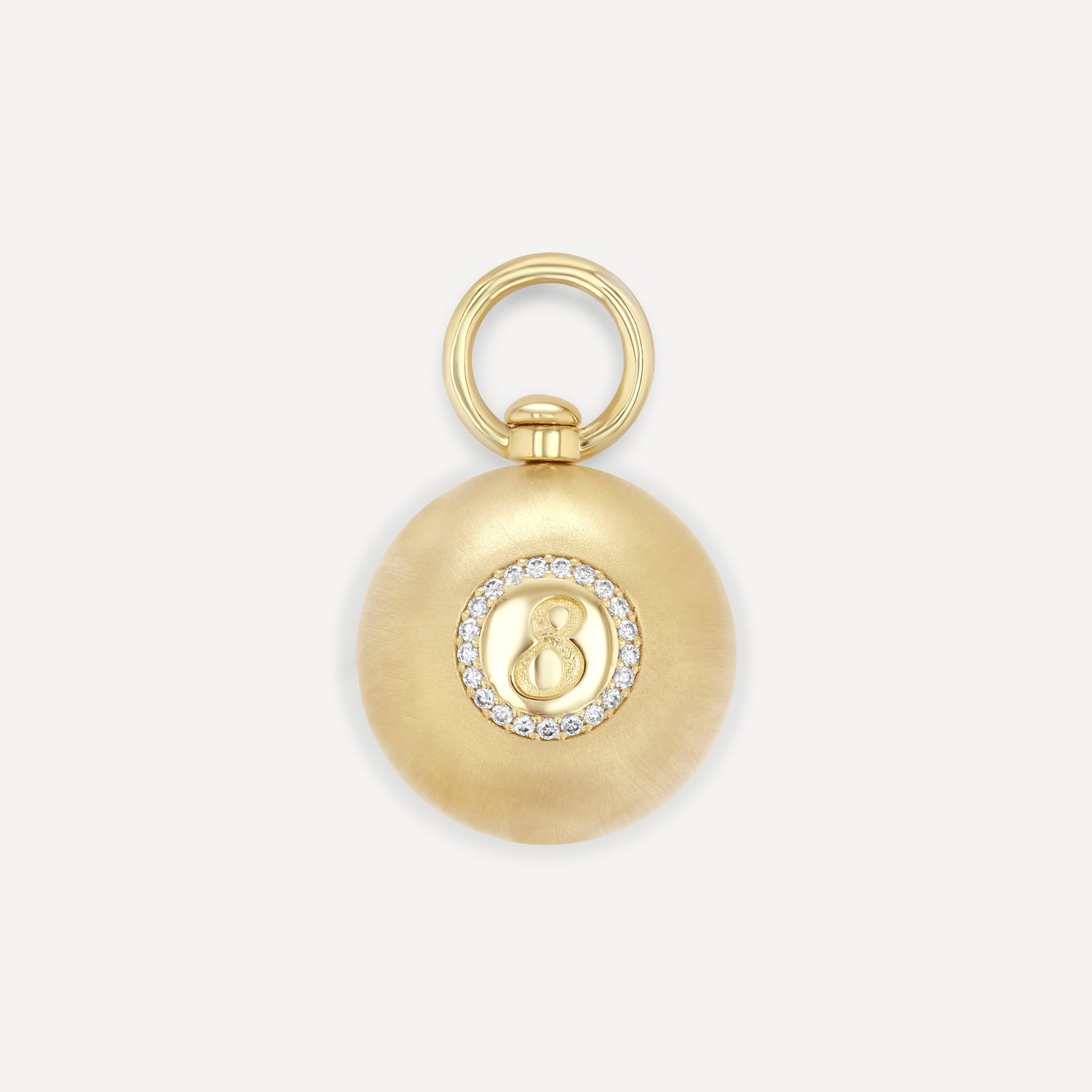 XL Lucky 8 Ball Swivel Pendant