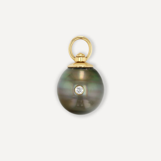 Tahitian Pearl 8 Ball Pendant