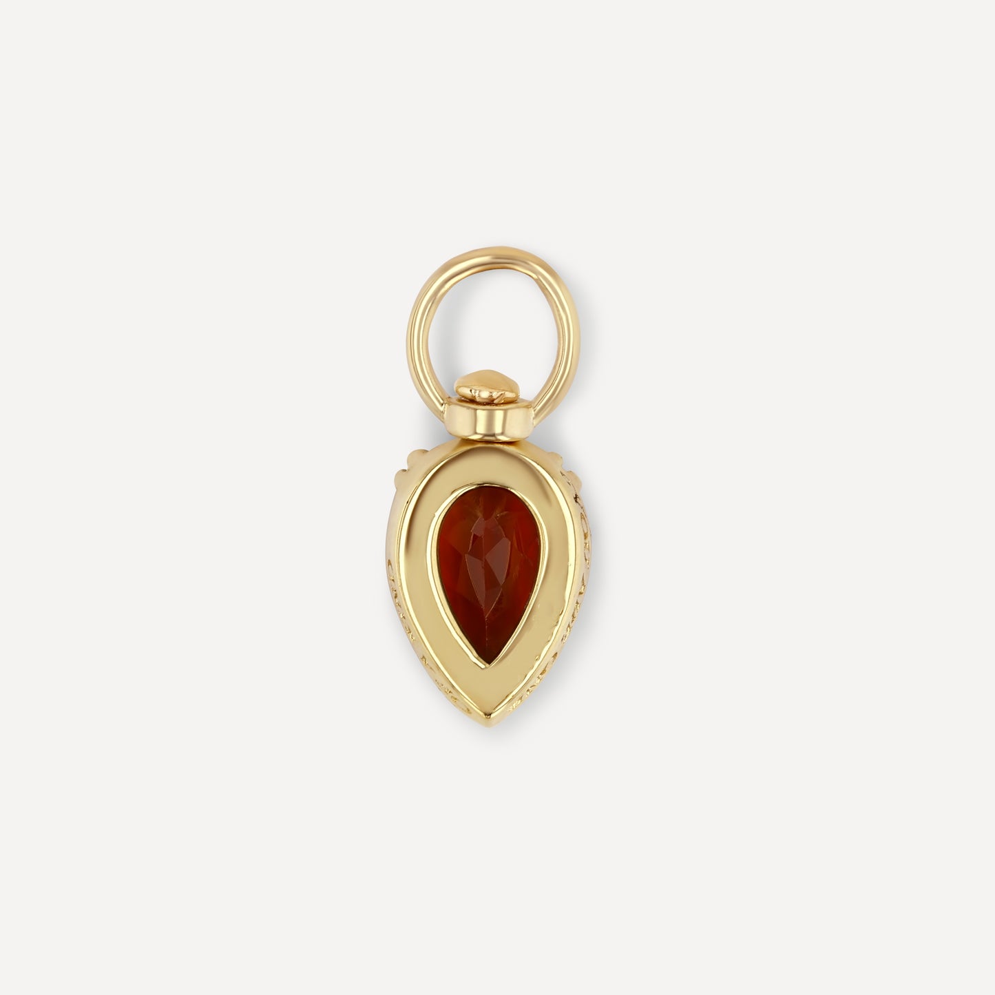 Pear Garnet Swivel Pendant