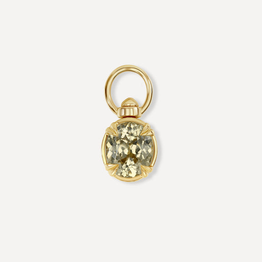 Yellow Zircon Swivel Pendant