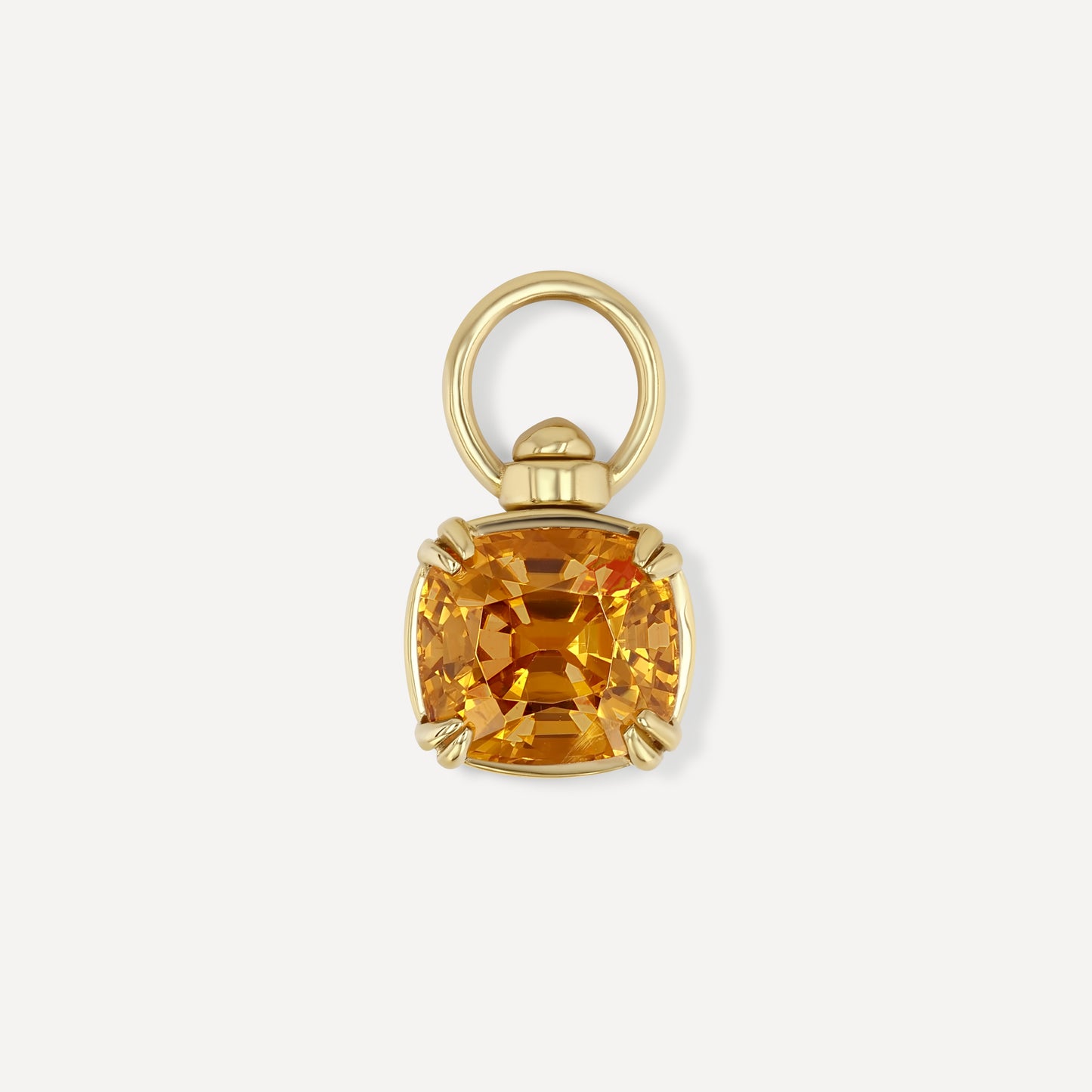 Cushion Zircon Swivel Pendant