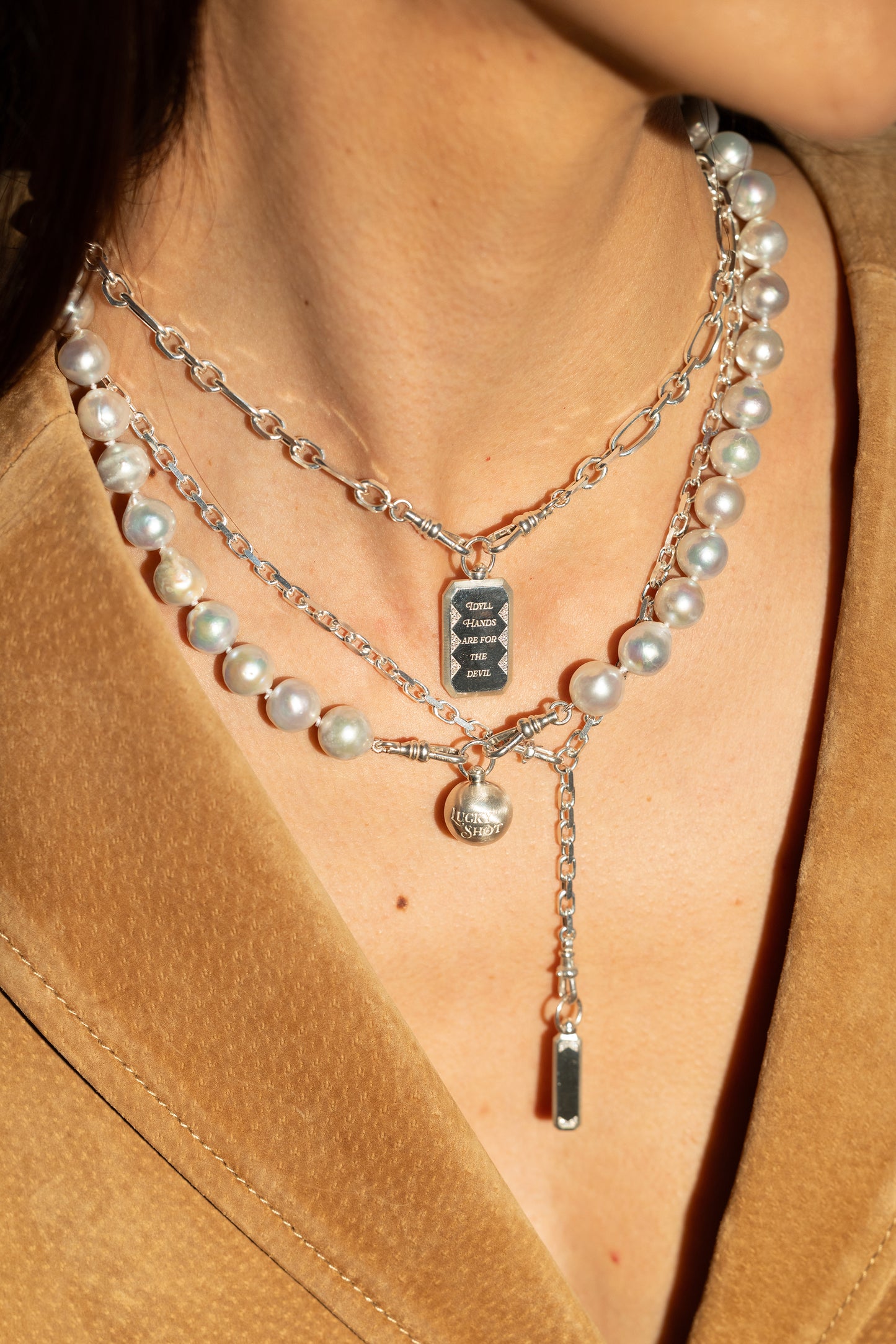 Mixed Link Silver Chain