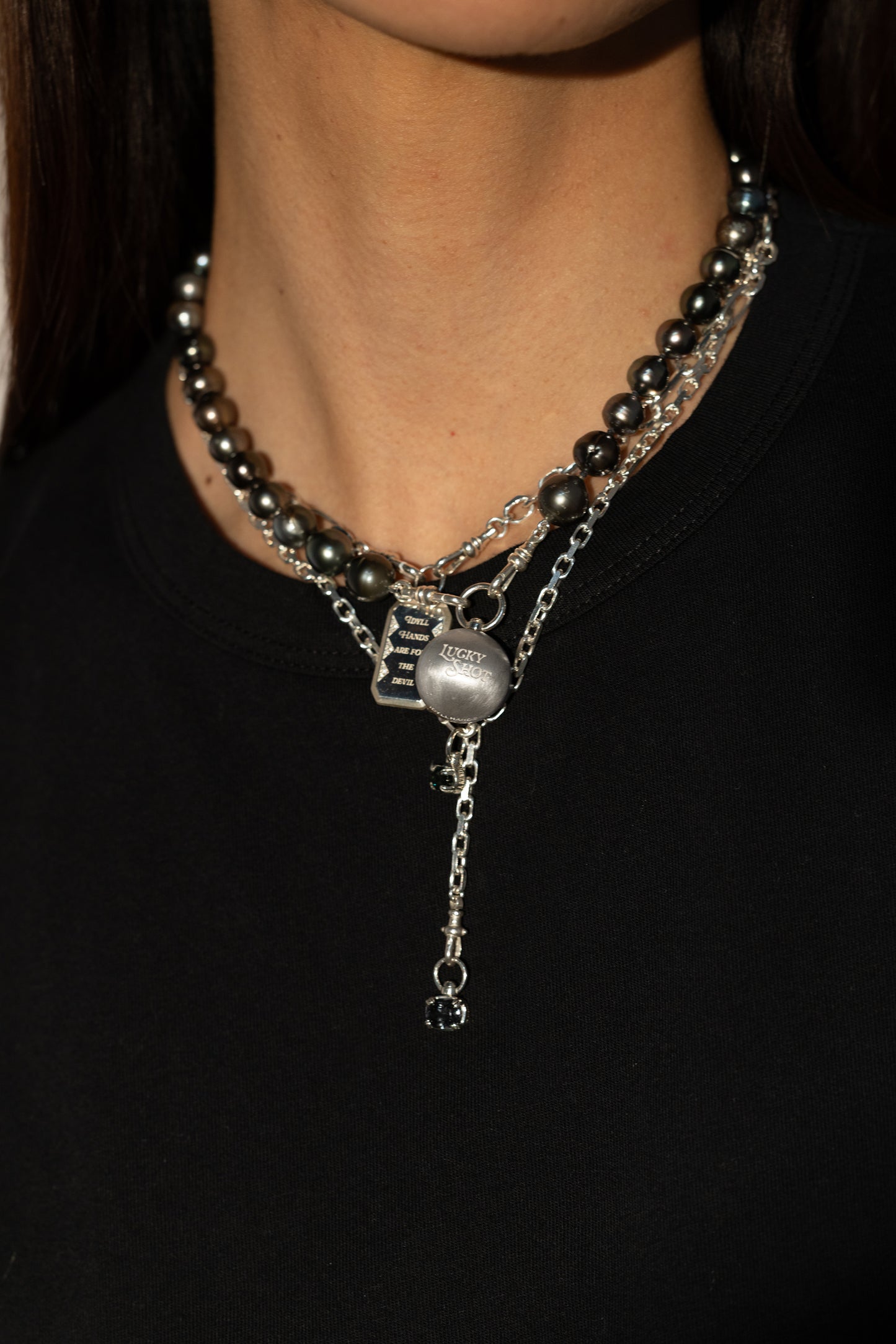 XL Silver 8 Ball Pendant