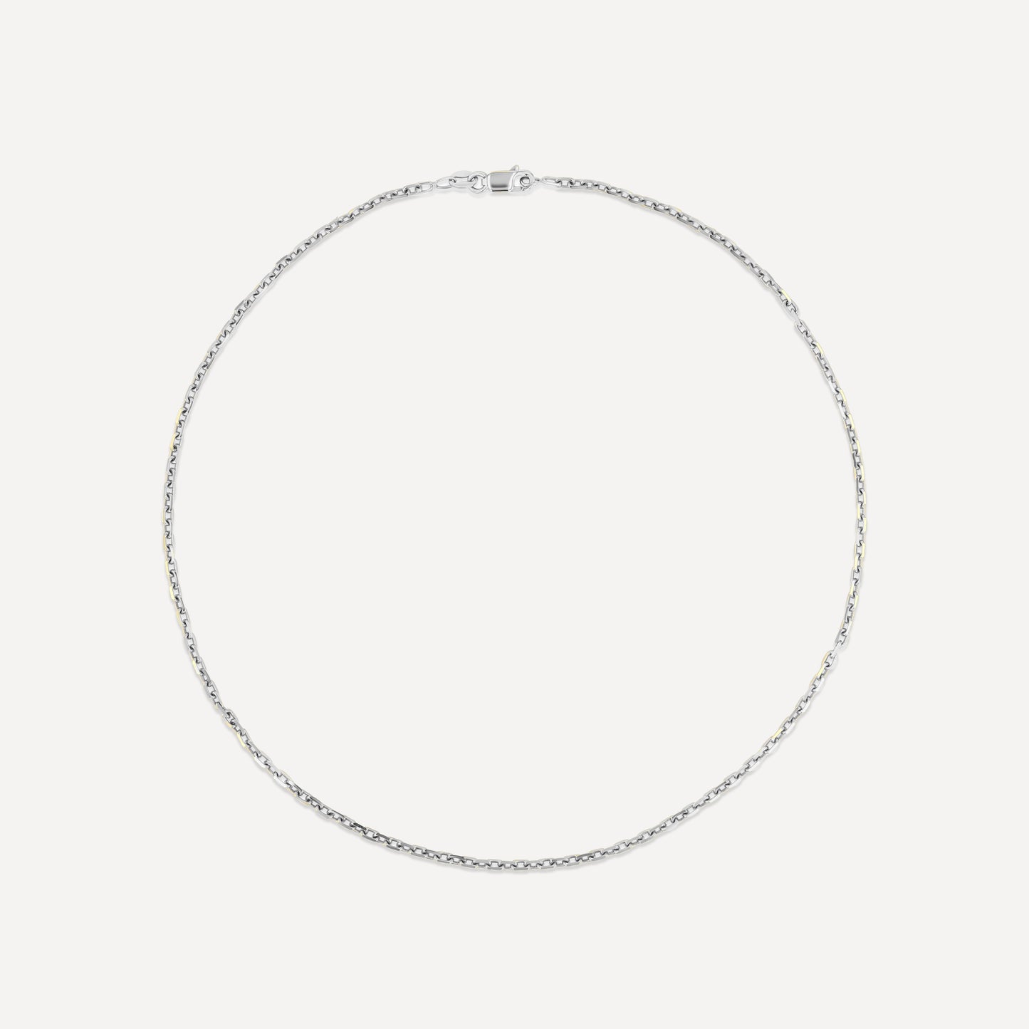 Silver Beveled Chain