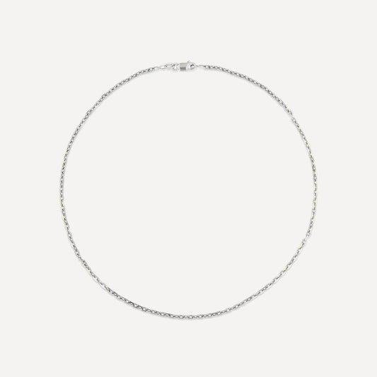 Silver Beveled Chain