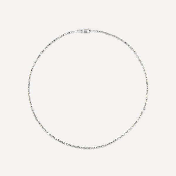 Silver Beveled Chain – Idyll Hands Jewelry