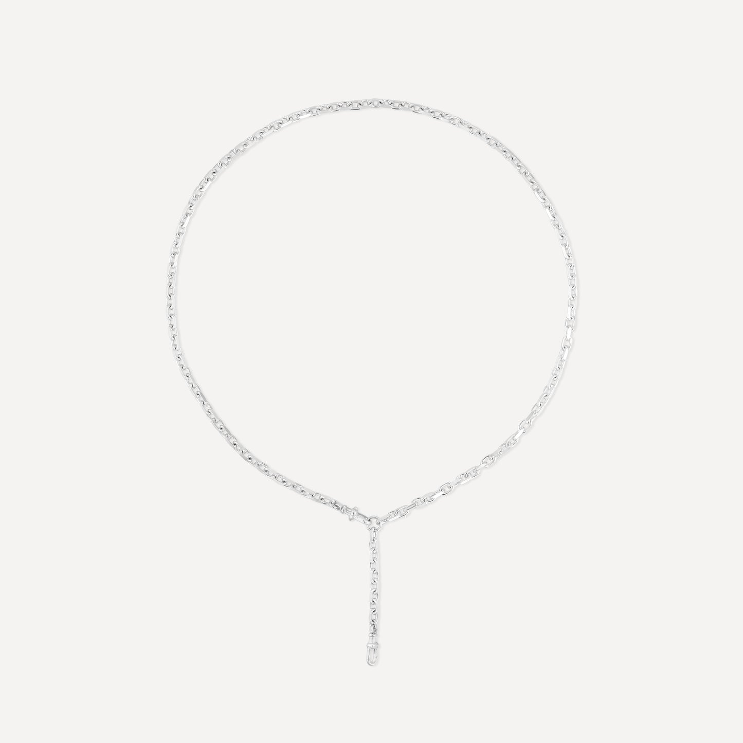 Silver Chunky Convertible Chain Lariat