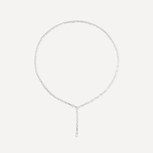 Silver Chunky Convertible Chain Lariat