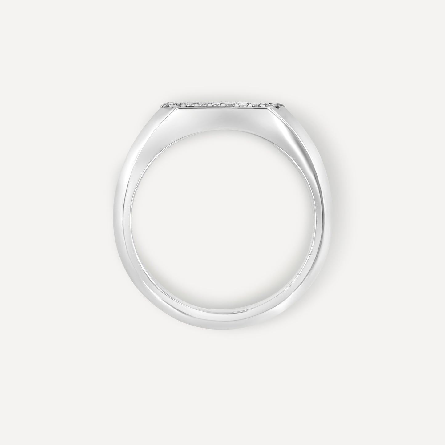 Silver Don't Look Back Signet Ring