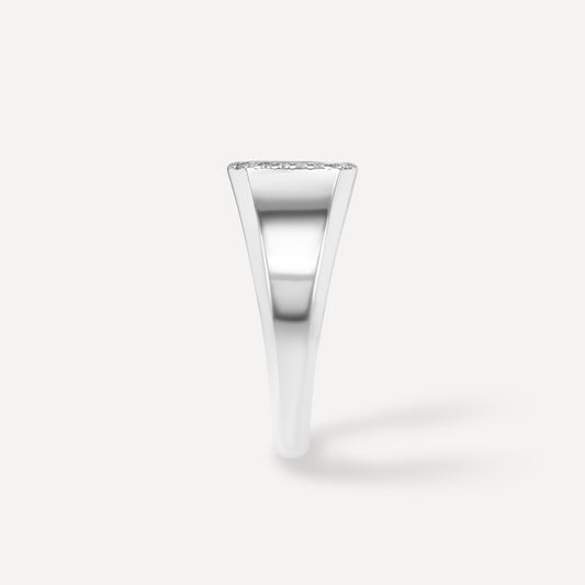 Silver Don't Look Back Signet Ring