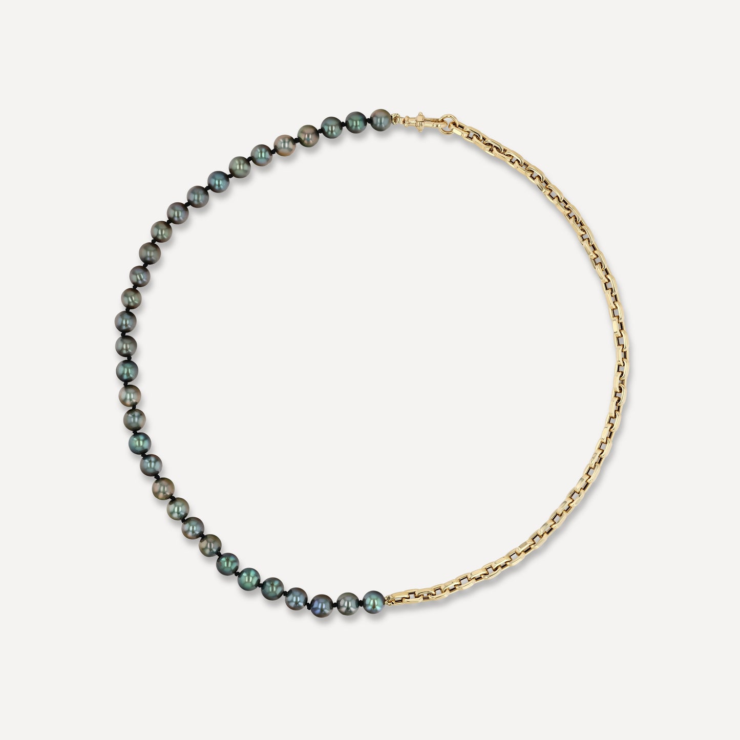 Pearl and Split Chain Necklace