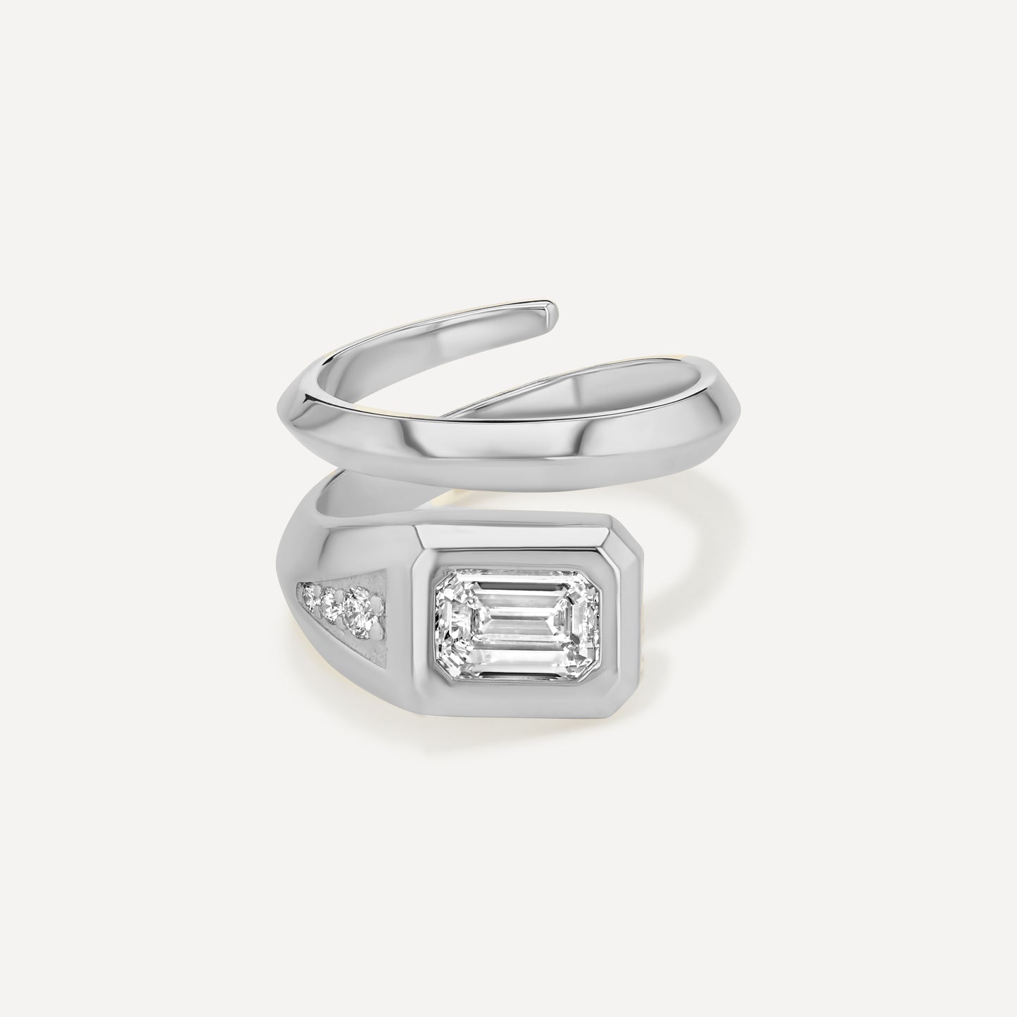 Diamond Signet Wrap Ring