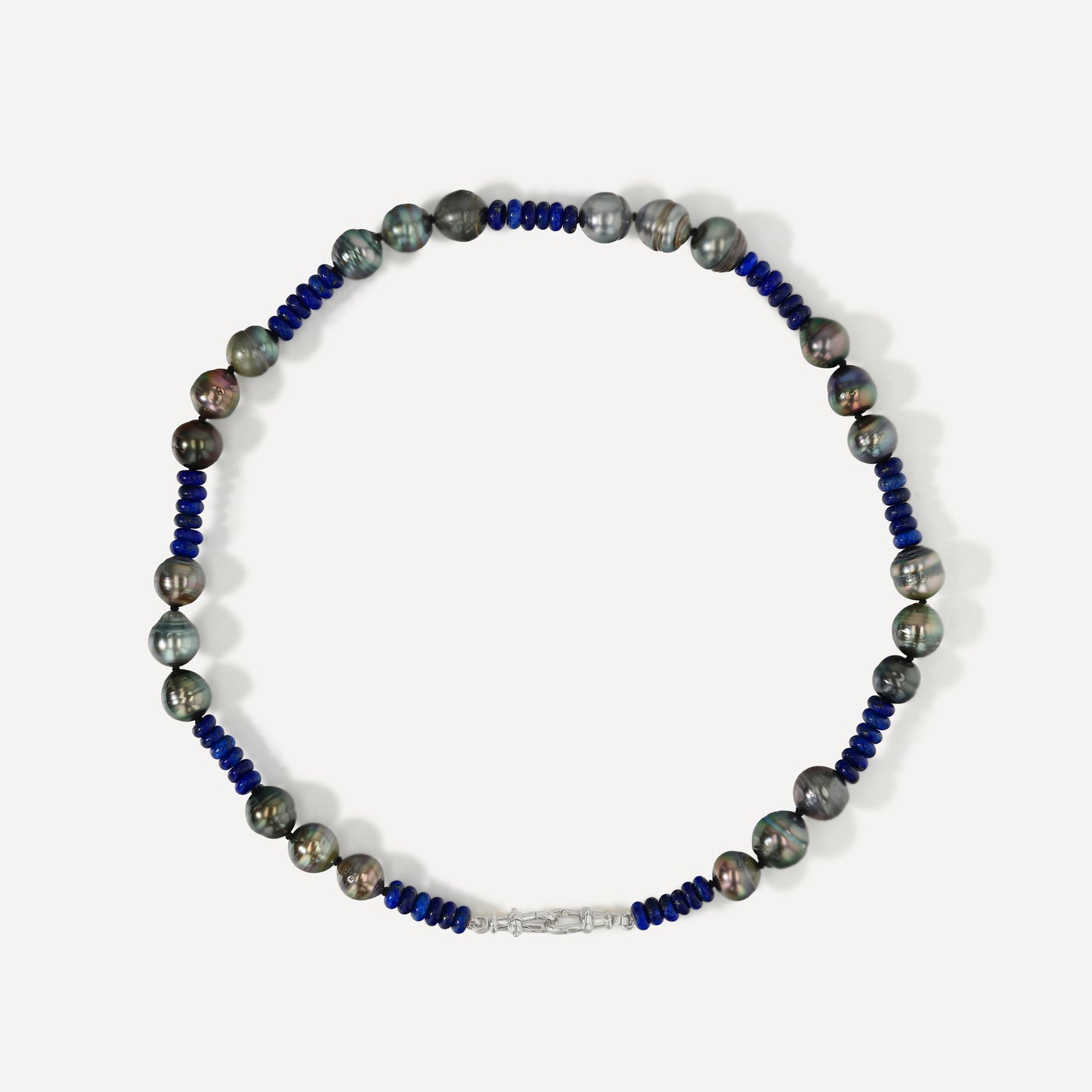 Lapis and Tahitian Pearl Necklace