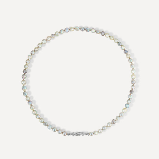 Mini Blue Akoya Necklace