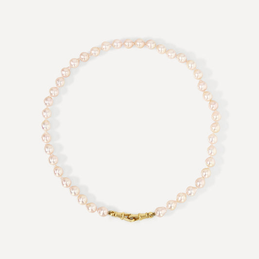 Pink Akoya Pearl Necklace
