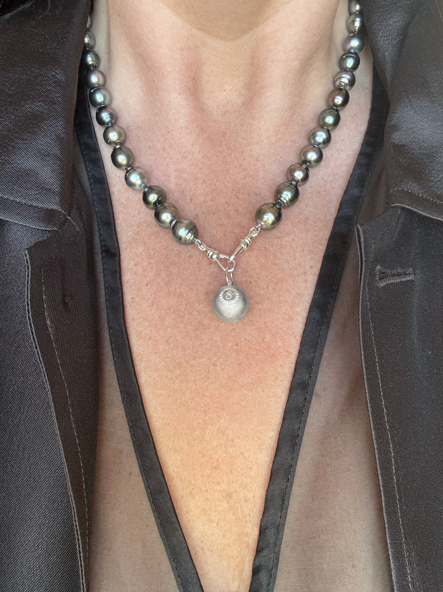 Lucky 8 Ball Swivel Pendant