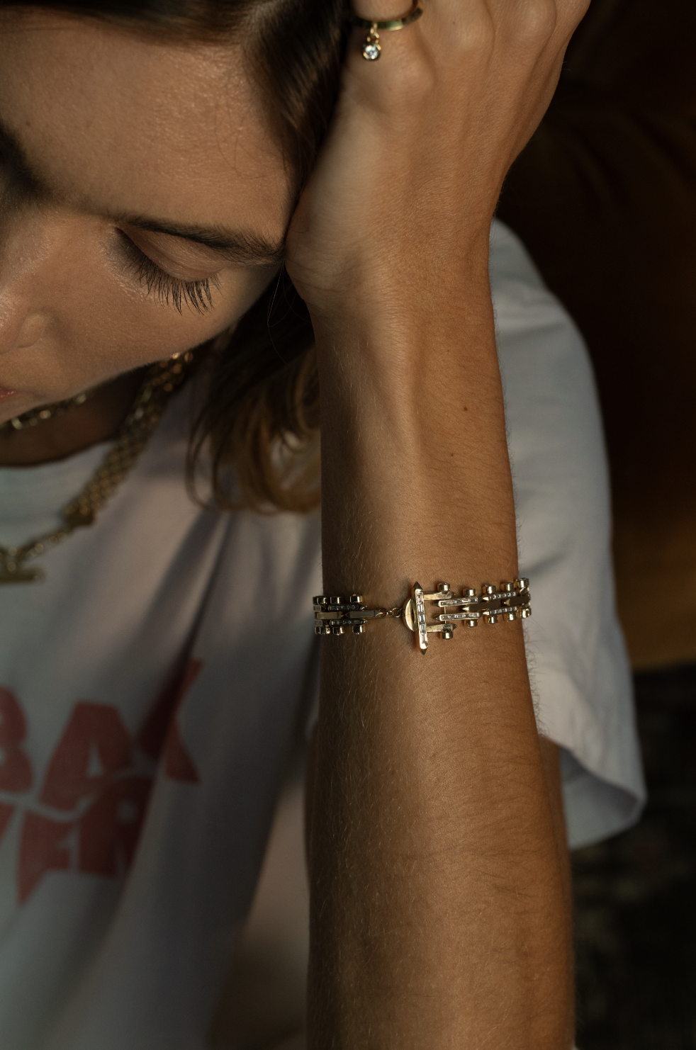 The Diamond Track Bracelet