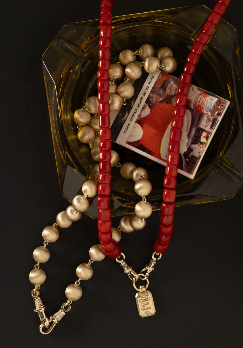 Italian Coral Beaded Necklace