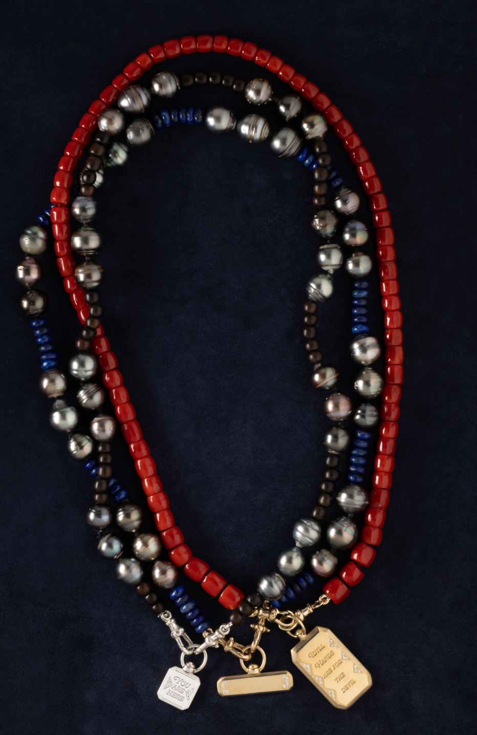 Italian Coral Beaded Necklace