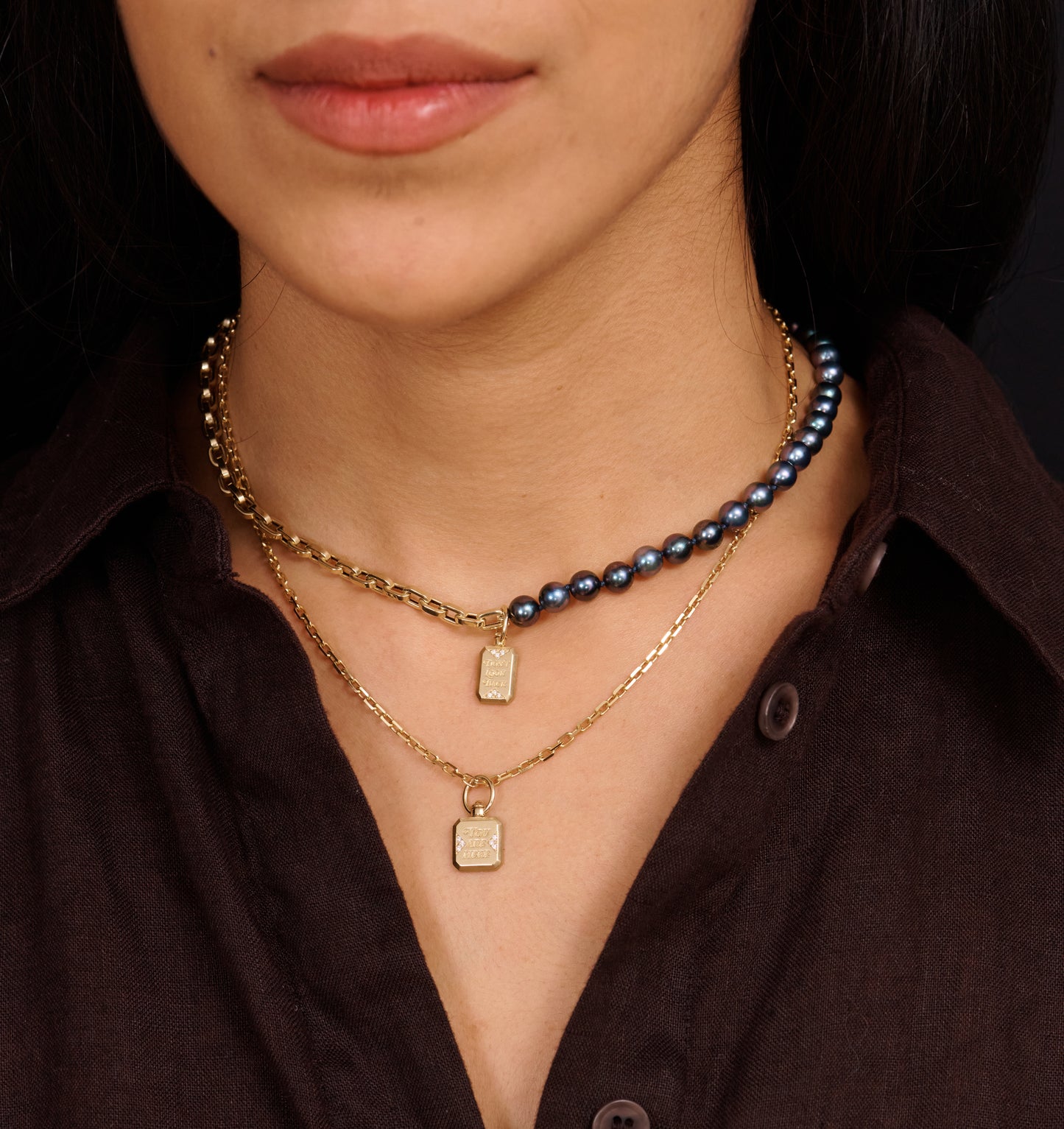 Don't Look Back Swivel Pendant