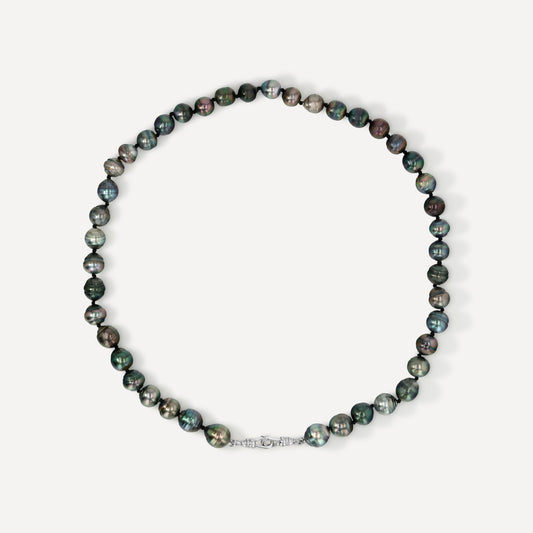 Silver Tahitian Pearl Necklace