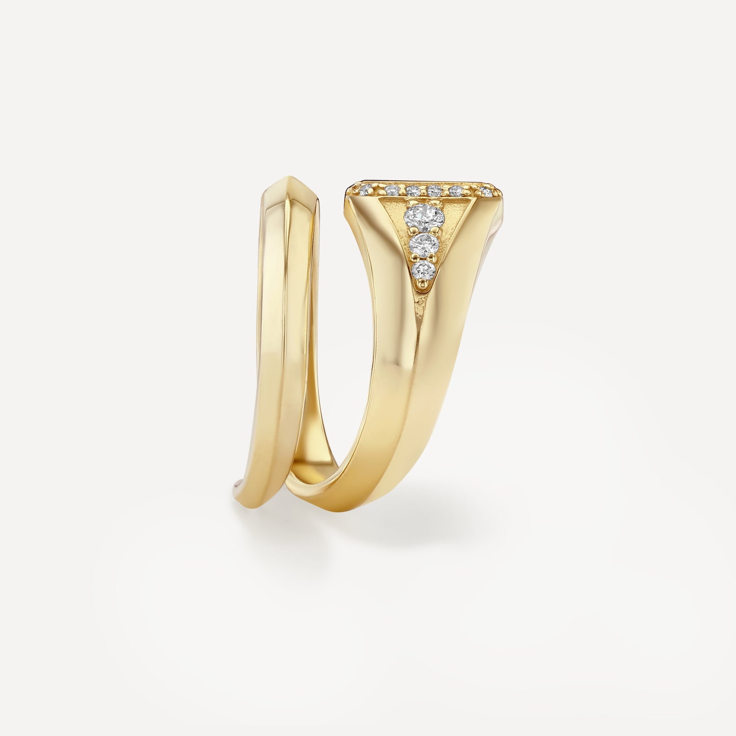 You Are Here Signet Wrap Ring