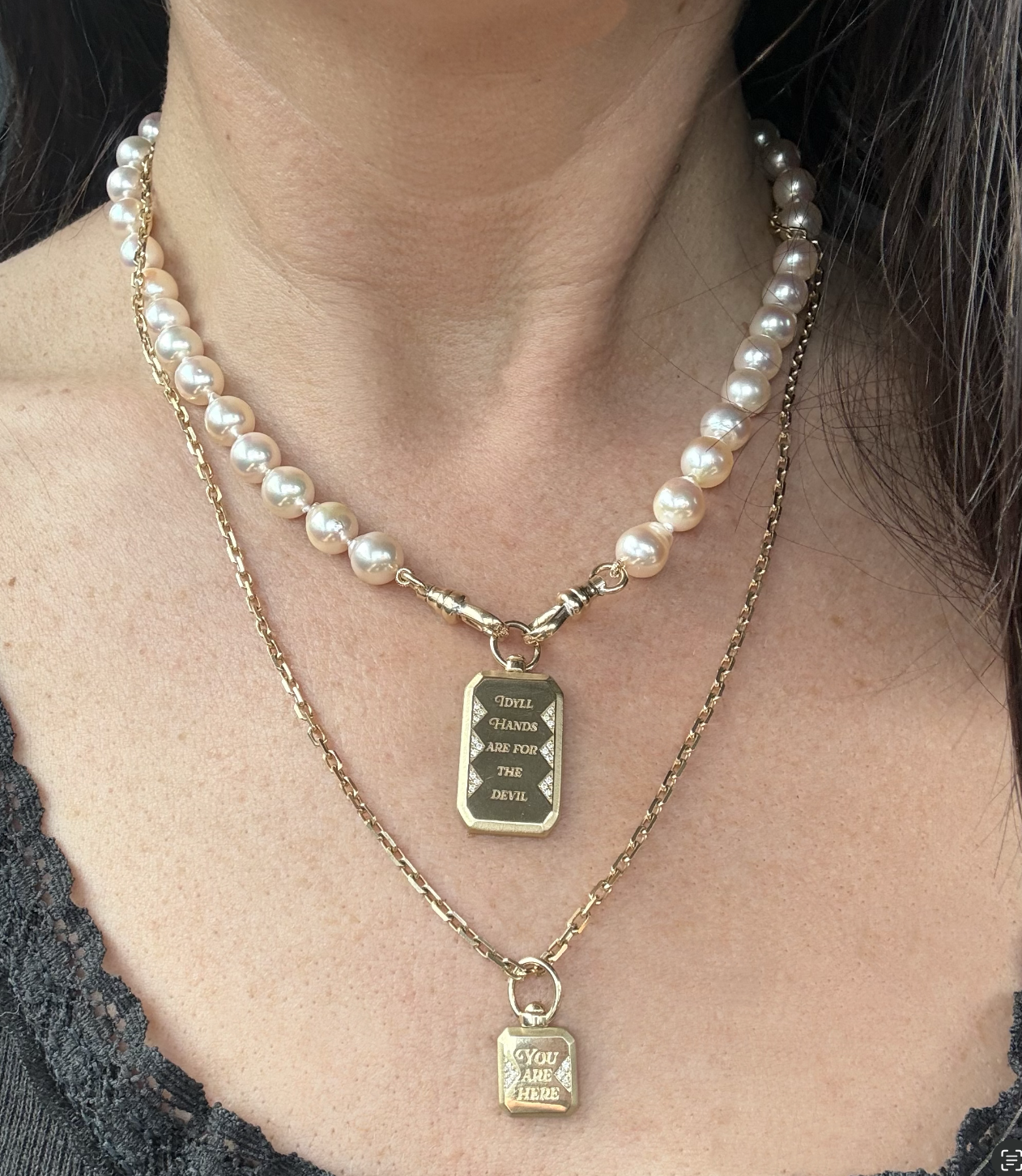 Pink Akoya Pearl Necklace