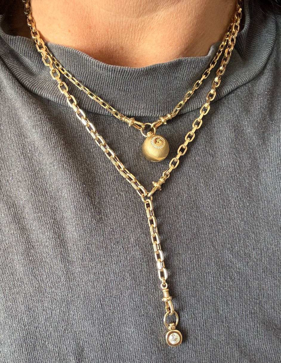 Beveled Edge Paperclip Chain